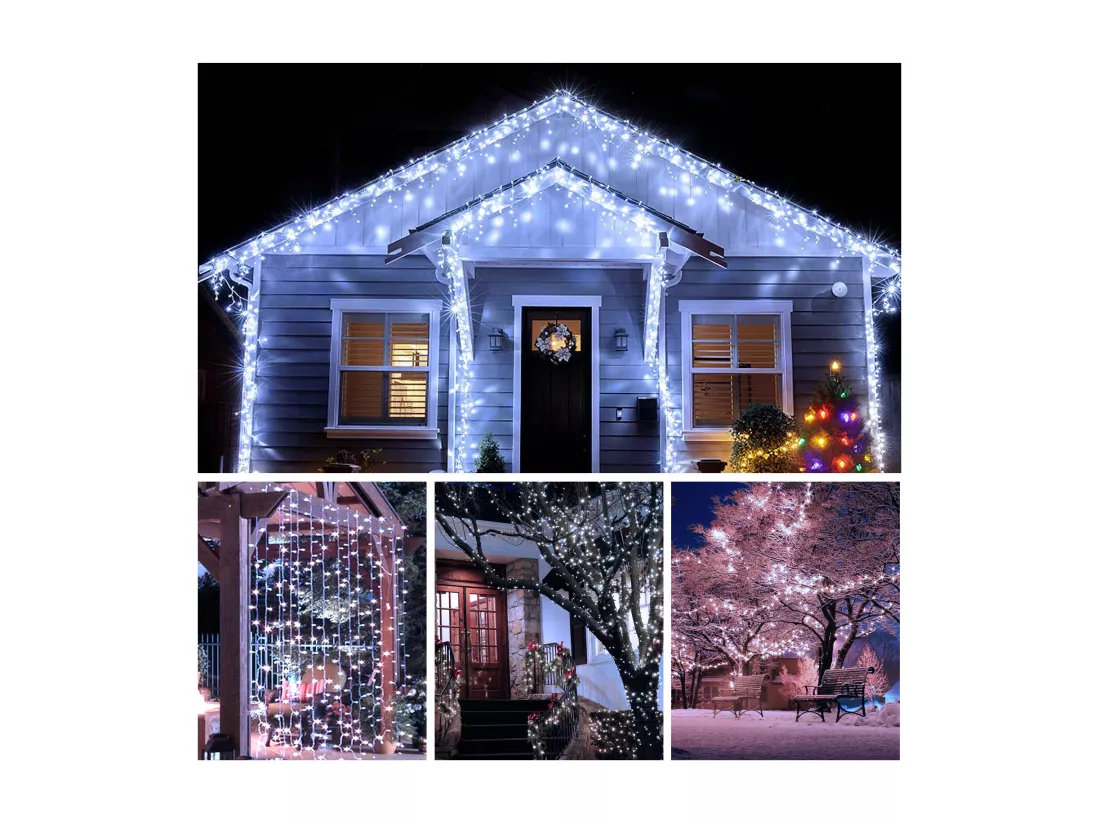 100M 600 LED Guirlande lumineuse Carnaval Mariage Extérieur Intérieur Jardin Éclairage, blanc
