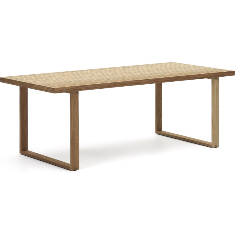 Table d'extérieur Canadell - bois de teck massif recyclé L 220 x P 100 cm