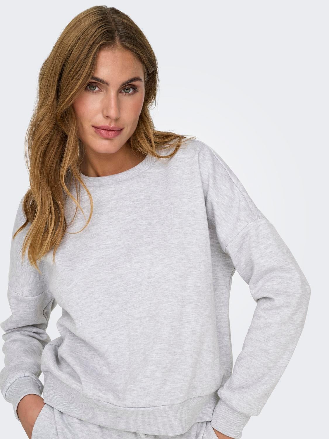 ONLFAVE Sweatshirt Light Grey Melange