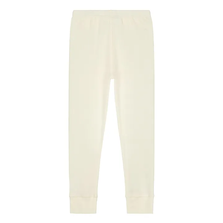 Gray Label Jogger Pyjama Coton Bio | Blanc cassé