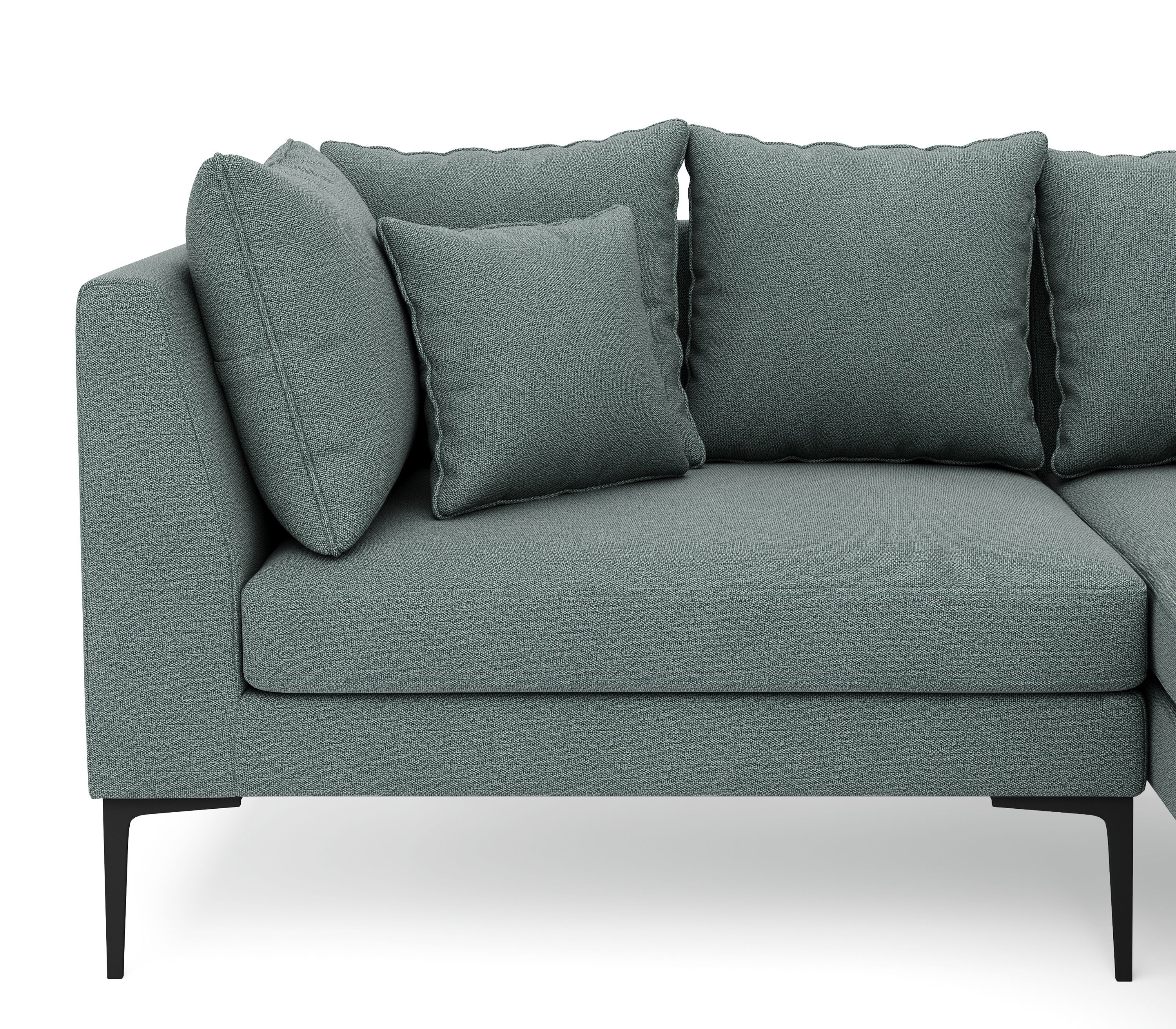 Ecksofa JOEY rechts dunkelgrün