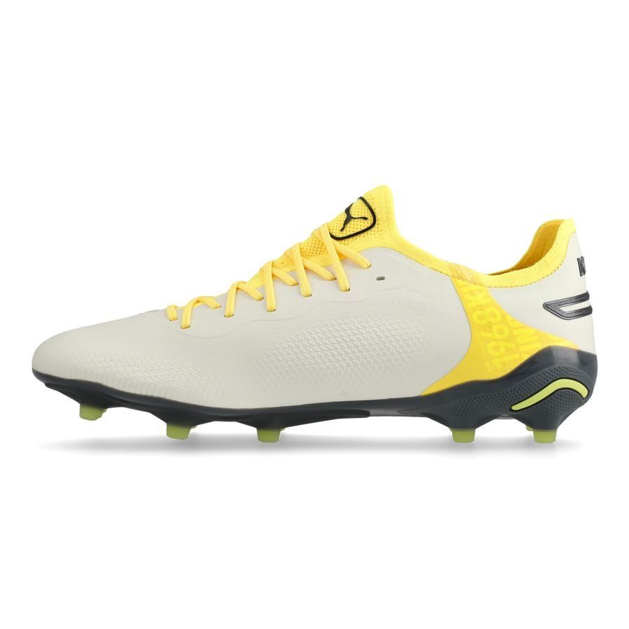 PUMA King Ultimate FG/AG Voltage - Alpine Snow/Gris/Yellow Blaze Femme