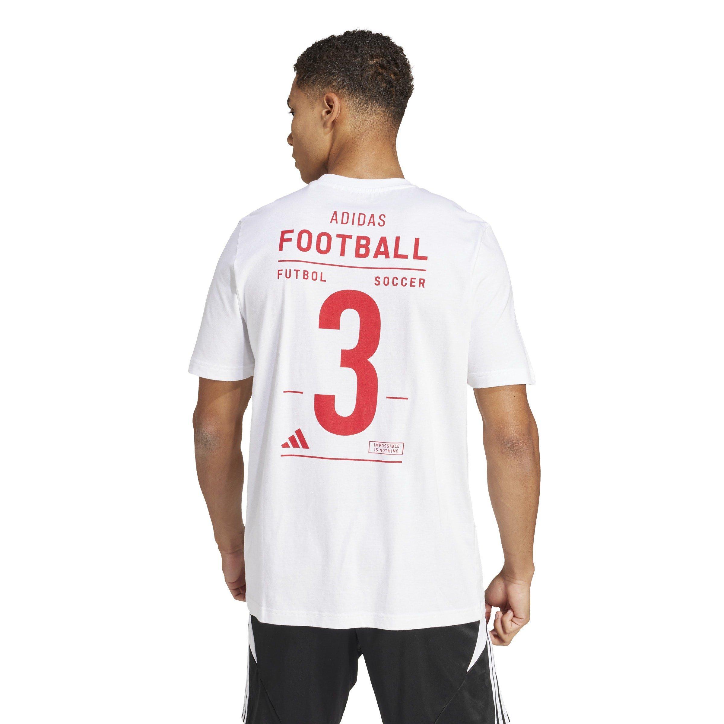 adidas Football Category Logo T Shirt Adults