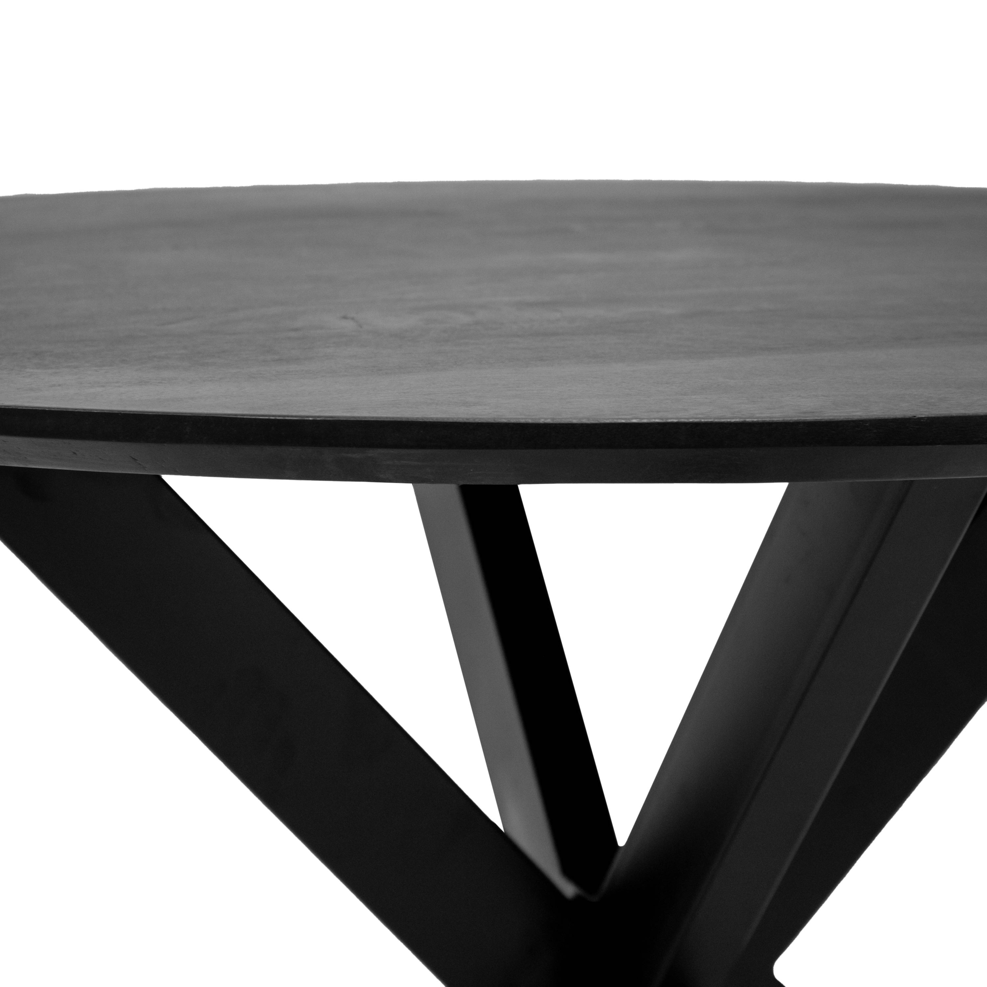 Kick tafel Jake - rond 140cm zwart
