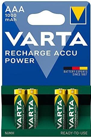 Oplaadbare Batterijen ACCU Power AAA - LR03, 1000 mAh, 4 stuks, Ø 10,5 x 44,5 mm Ideaal voor uw apparaten: efficiënt opladen en hergebruik. Lange levensduur gegarandeerd!