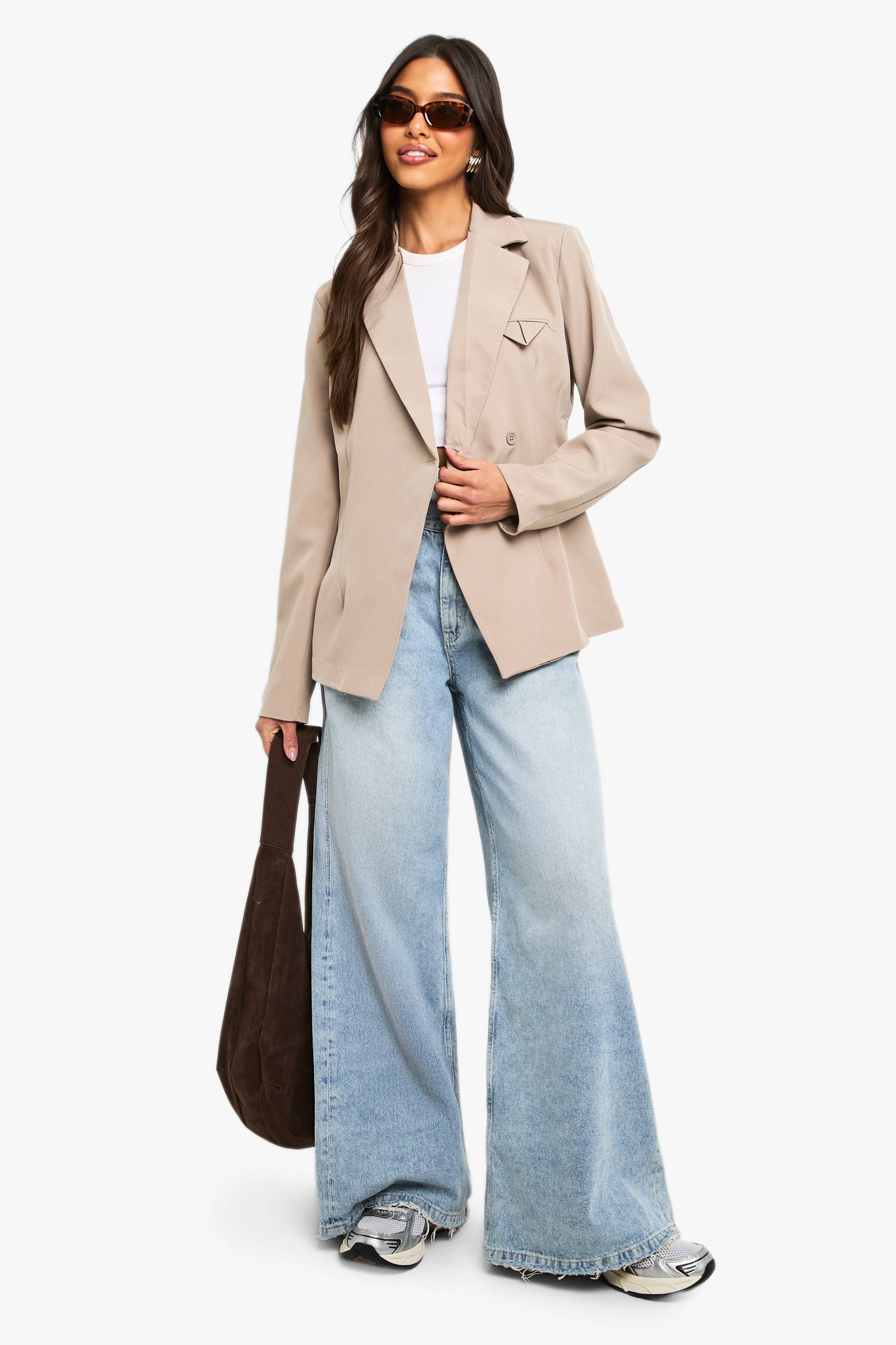 boohoo Blazer structuré avec détail de poche