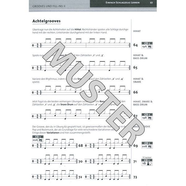 Alfred Music Publishing Garantiert Schlagzeug Lernen