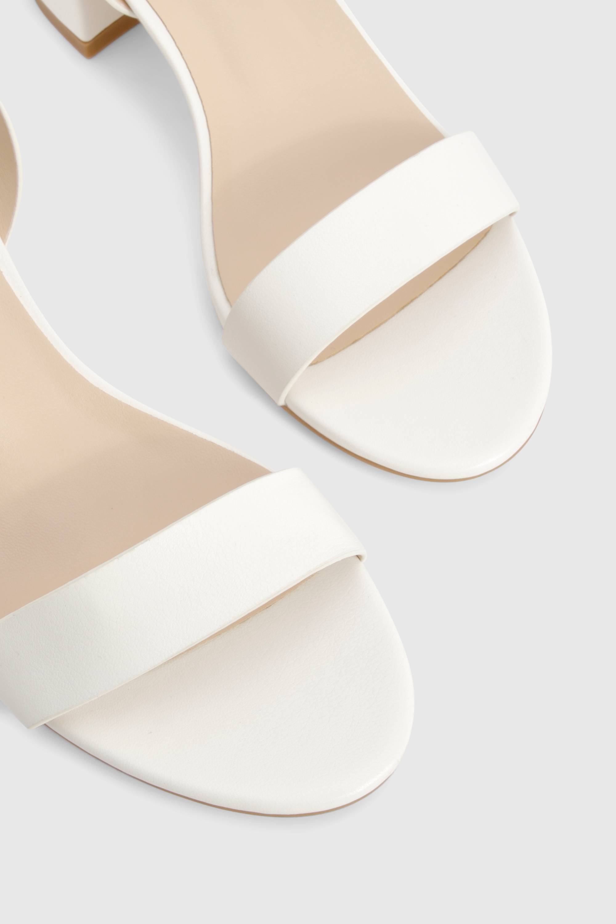 boohoo Talons bloc bas, presque invisibles