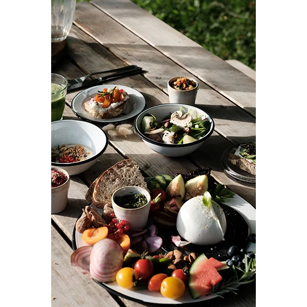 Bol blanc 18 cm Graniteware