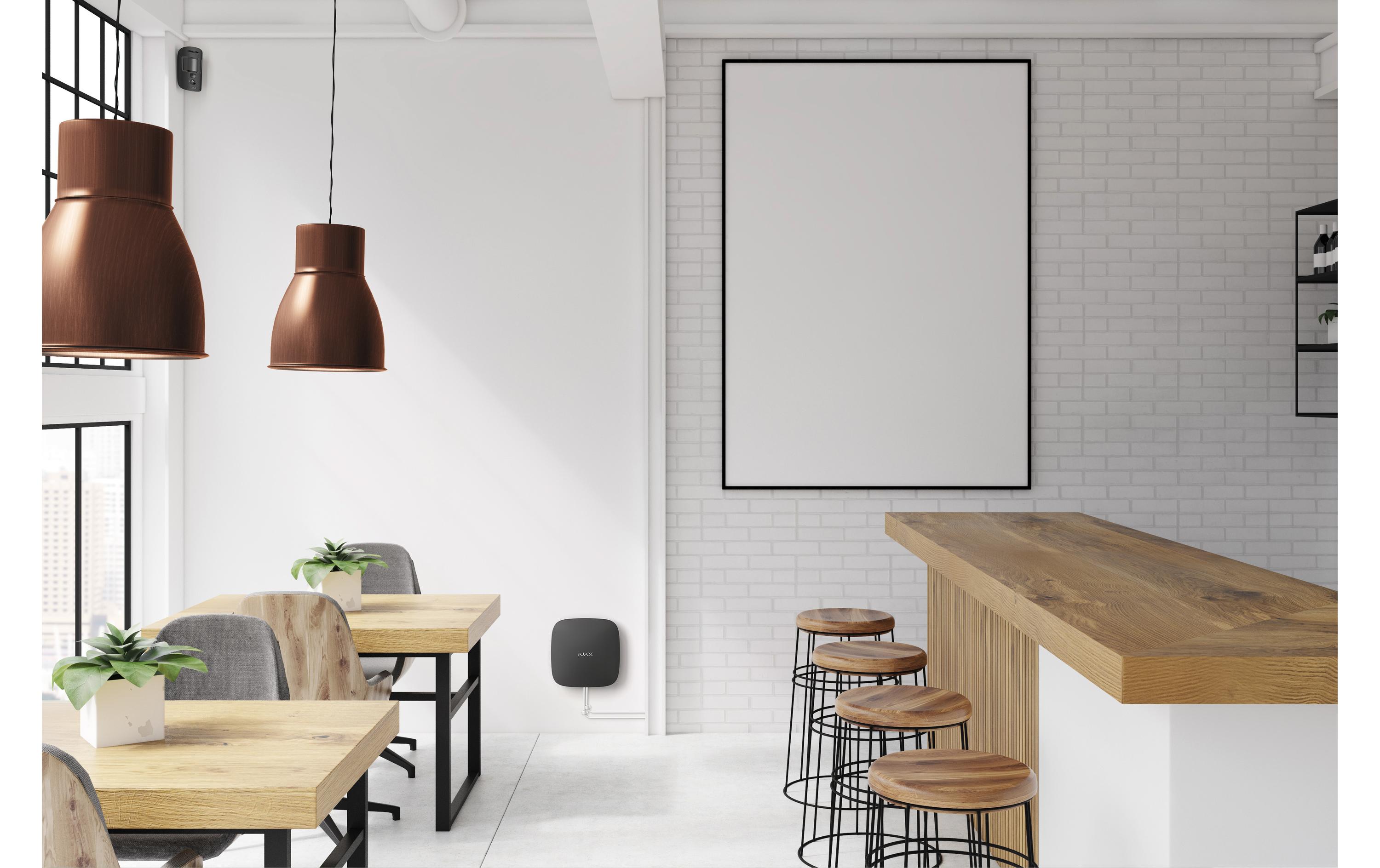Baseline Hub 2 Plus Jeweller Schwarz<br>Kabellose Hub-Zentrale mit Fotoverifizierung