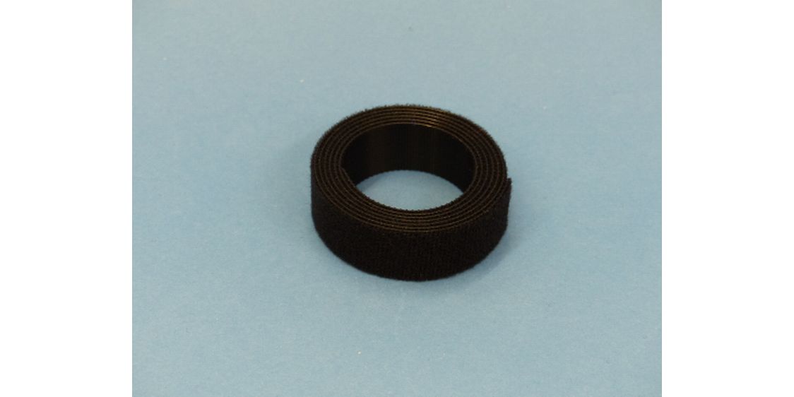 FASTECH Klettband-Rolle ETN Fast-Strap Schwarz 20 mm x 1 m Klett-Kabelbinder, 20 mm x 1 m, Schwarz