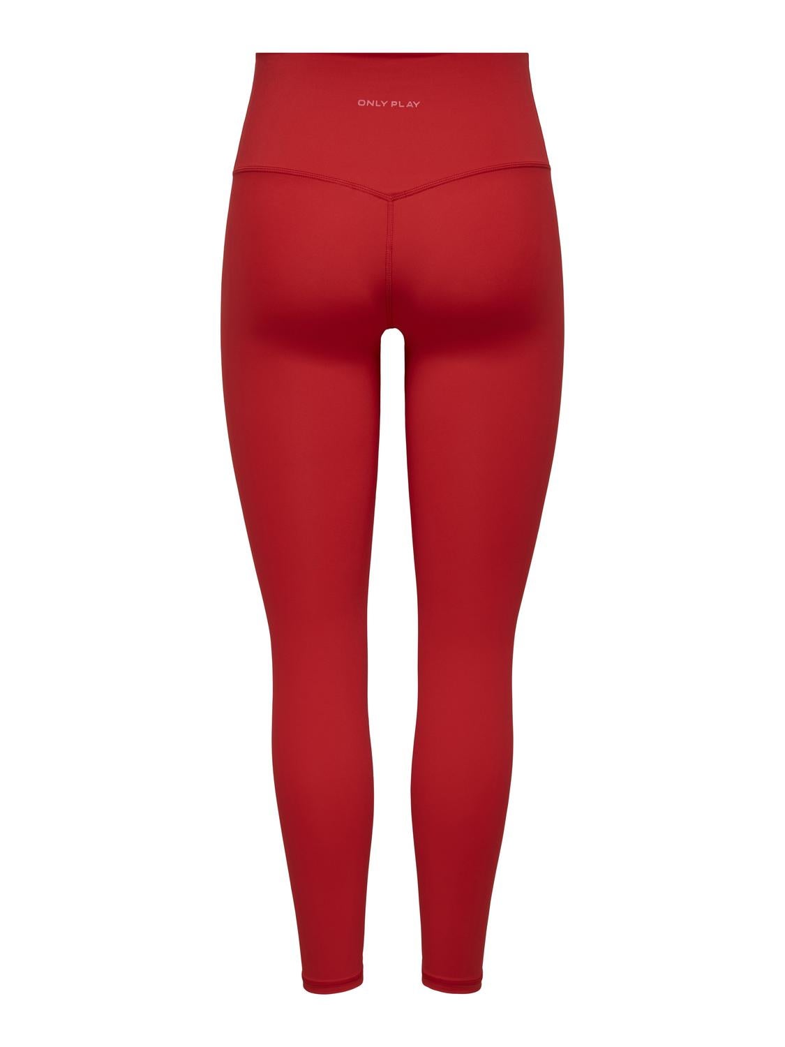 ONPJAM-3-SANA Super-High Waist Enger Schnitt Sportleggings Mars Red