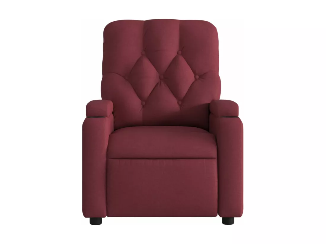 Fauteuil de massage inclinable Rouge bordeaux Tissu
