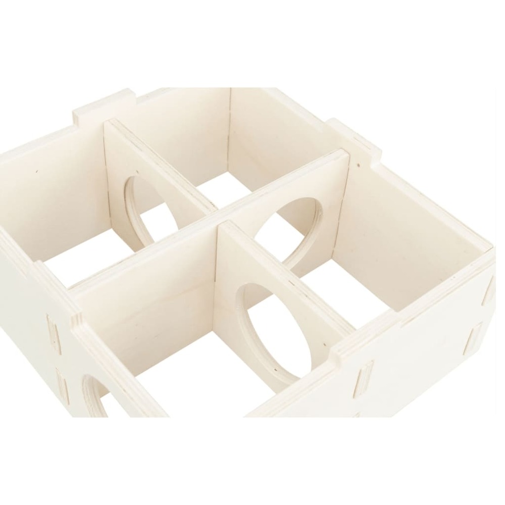 Maison pour rongeurs à 4 pièces 30x12x30 cm bois