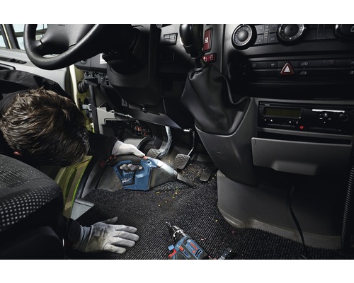 Bosch Professional GAS 12V accustofzuiger inclusief 1 x vlakfilter en kierenzuigmond, zonder accu en oplader