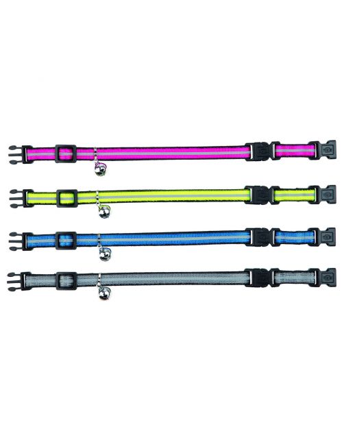 Trixie Halsband Met 2 Click-Sluitingen - Kattenhalsband - 25 cm Multi-Color