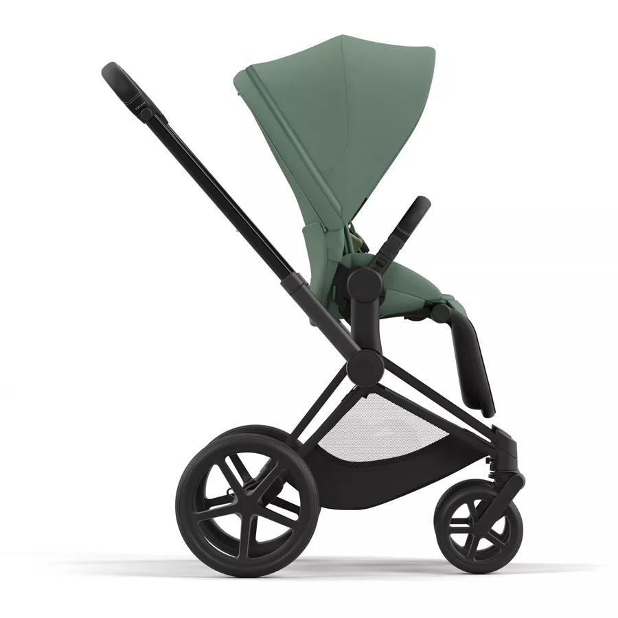 cybex PLATINUM Kombikinderwagen New Priam Priam Matt Black Leaf Green