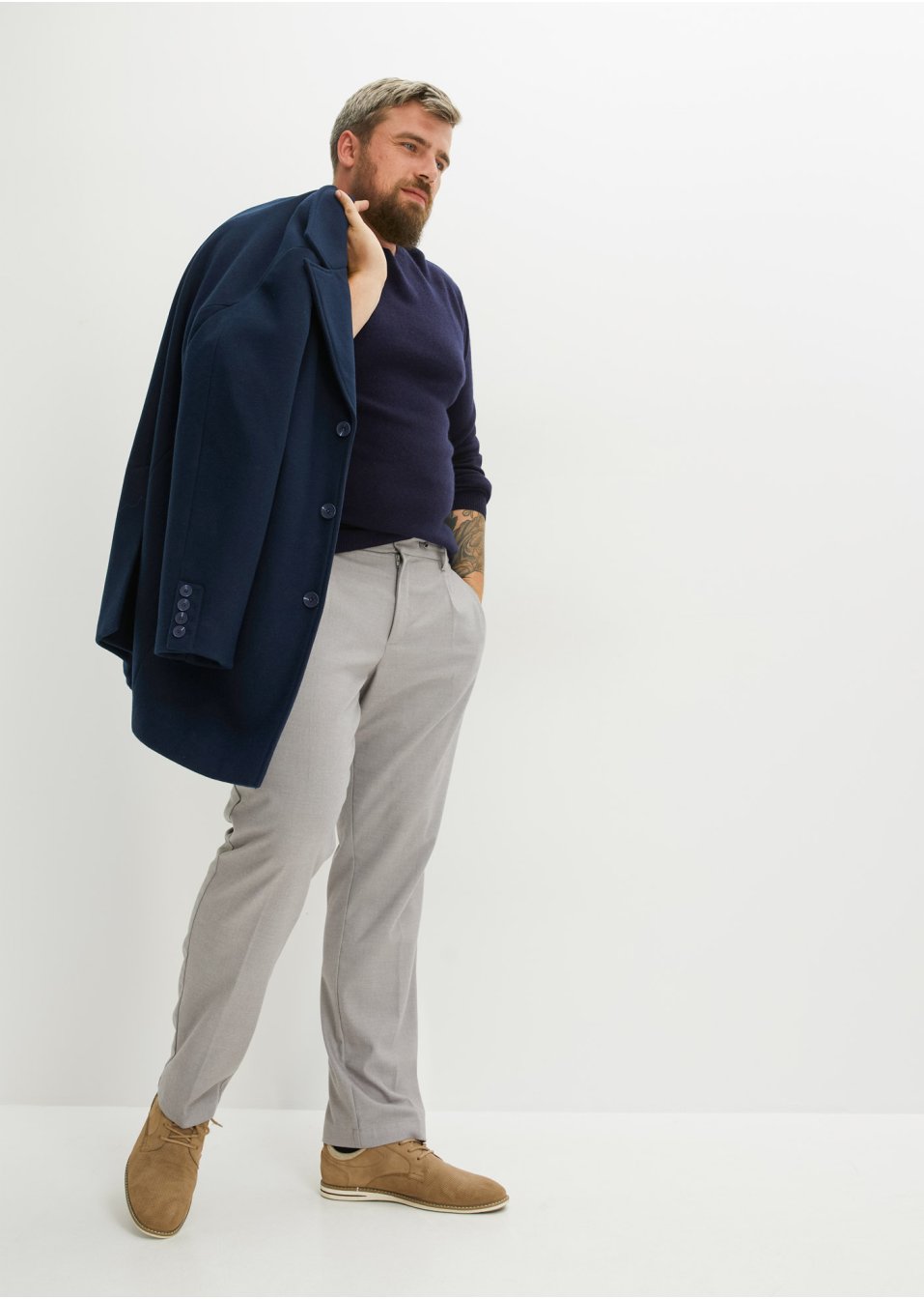 Pull en laine avec teneur en Good Cashmere Standard®, col rond