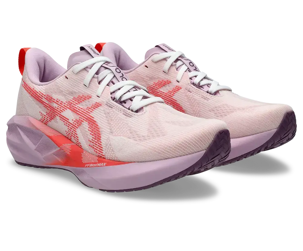 ASICS Novablast 5 Hardloopschoenen Wit/Roze Dames