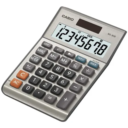 Casio Tischrechner MS-80 B, silber