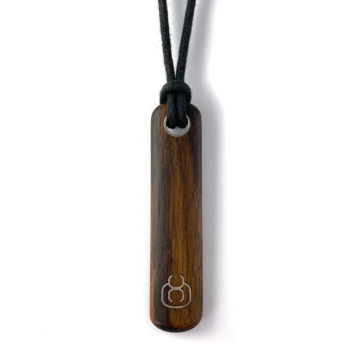 Pendentif d'occasion argent 925 et bois