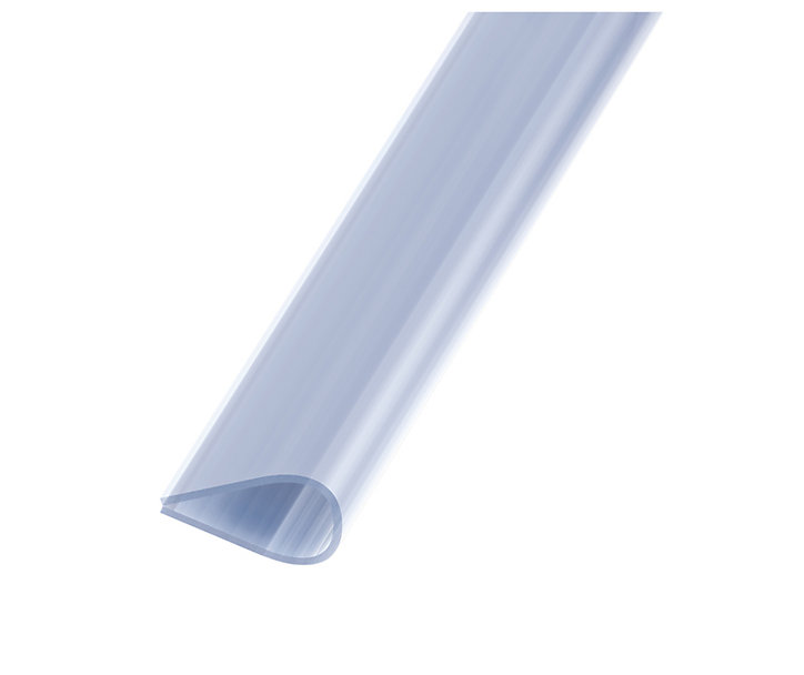 Serre feuillet PVC transparent 15 mm, 1 m