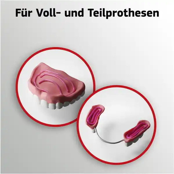 Premium Haftcreme Plus Barriere gegen Speisereste - frisch