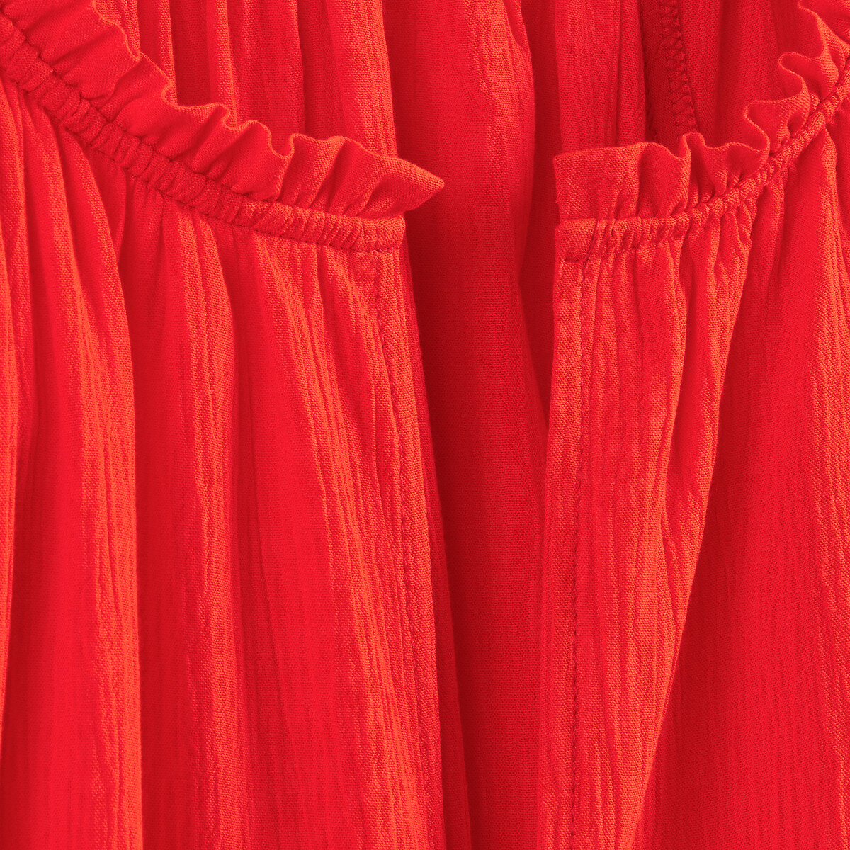 LA REDOUTE COLLECTIONS<br>Blusa de crepe com decote em V, manga 3/4