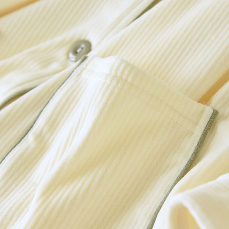 Dogini - Pyjamaset met bijpassende contrasterende bies voor koppels