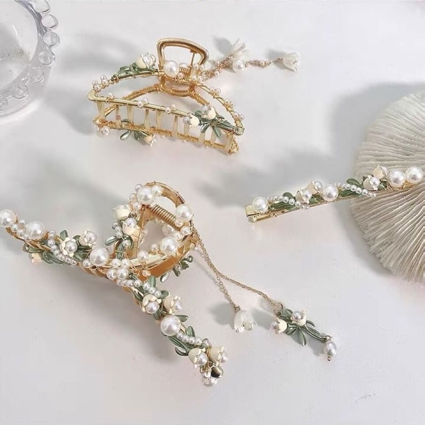 Daeuni - Haarklem / Haarband / Haarclip / Ketting / Armband met neppe bloemen