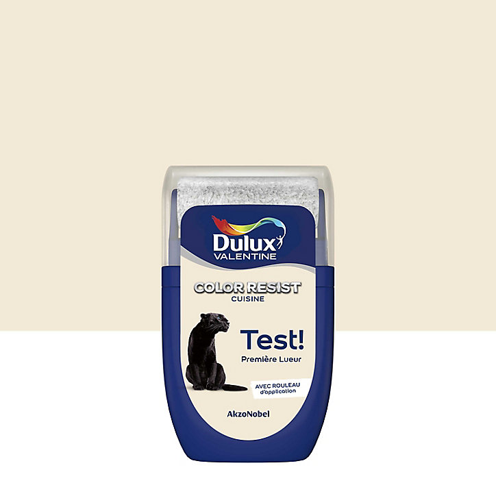 Testeur de peinture Color Resist cuisine Dulux Valentine mat première lueur 30ml