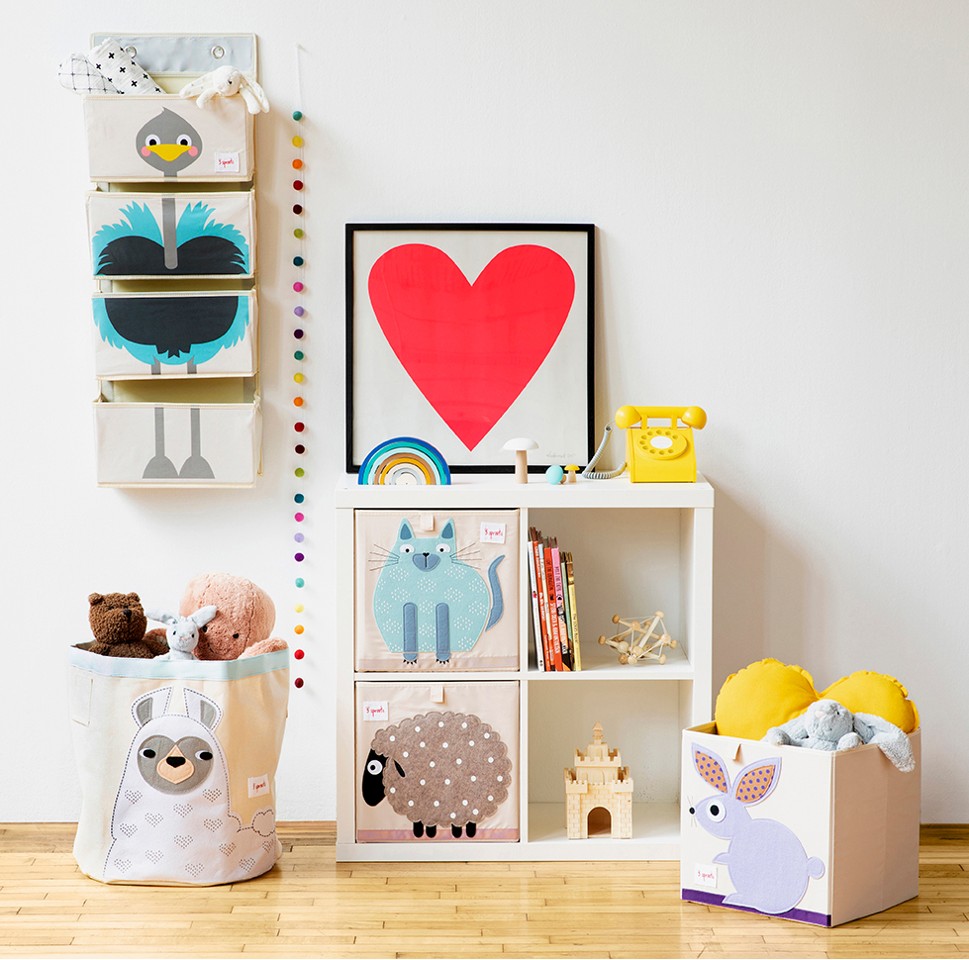 3 Sprouts - Storage Box - Beige Sheep