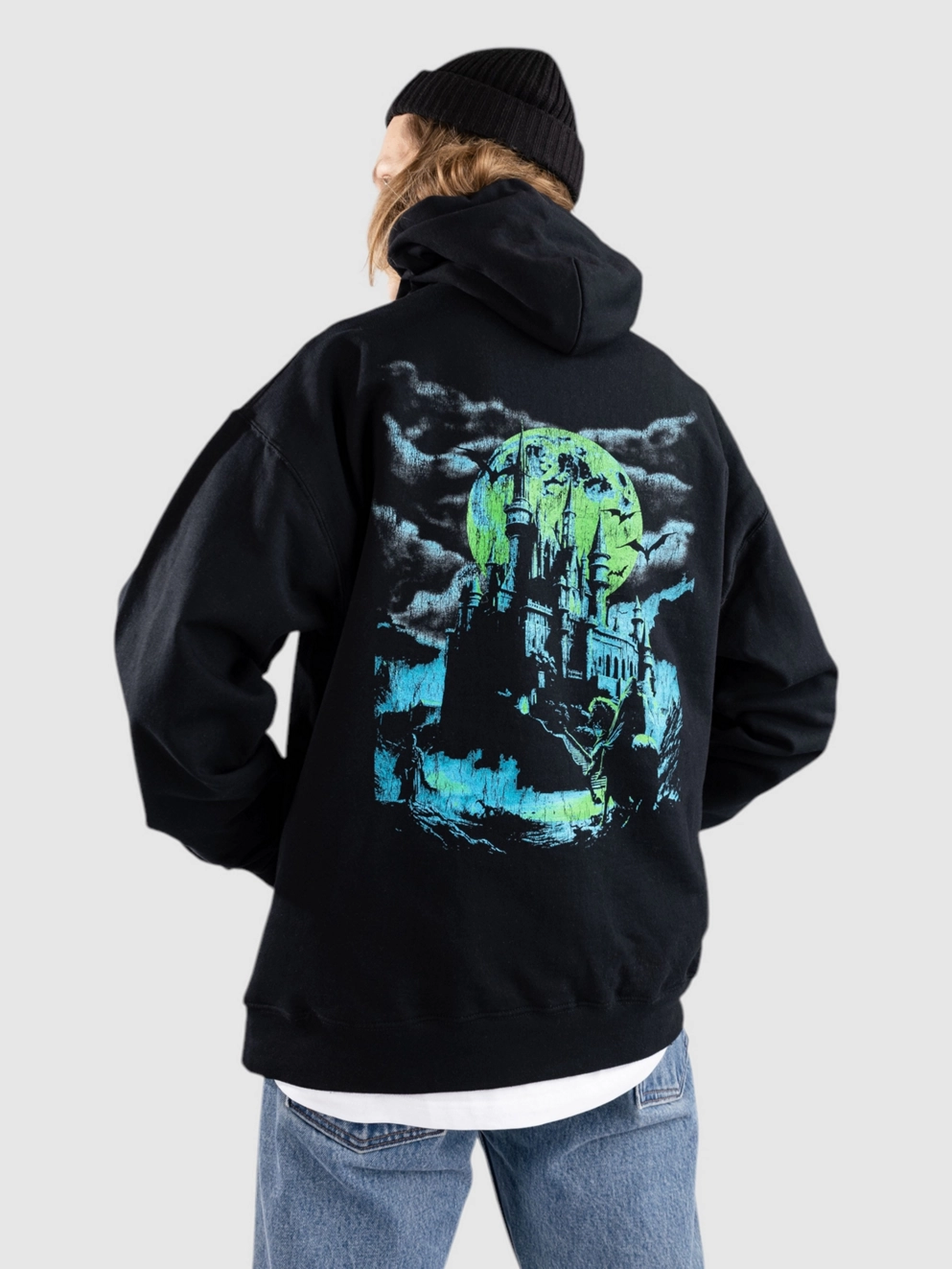 Vitriol Retro Horror Hoodie black