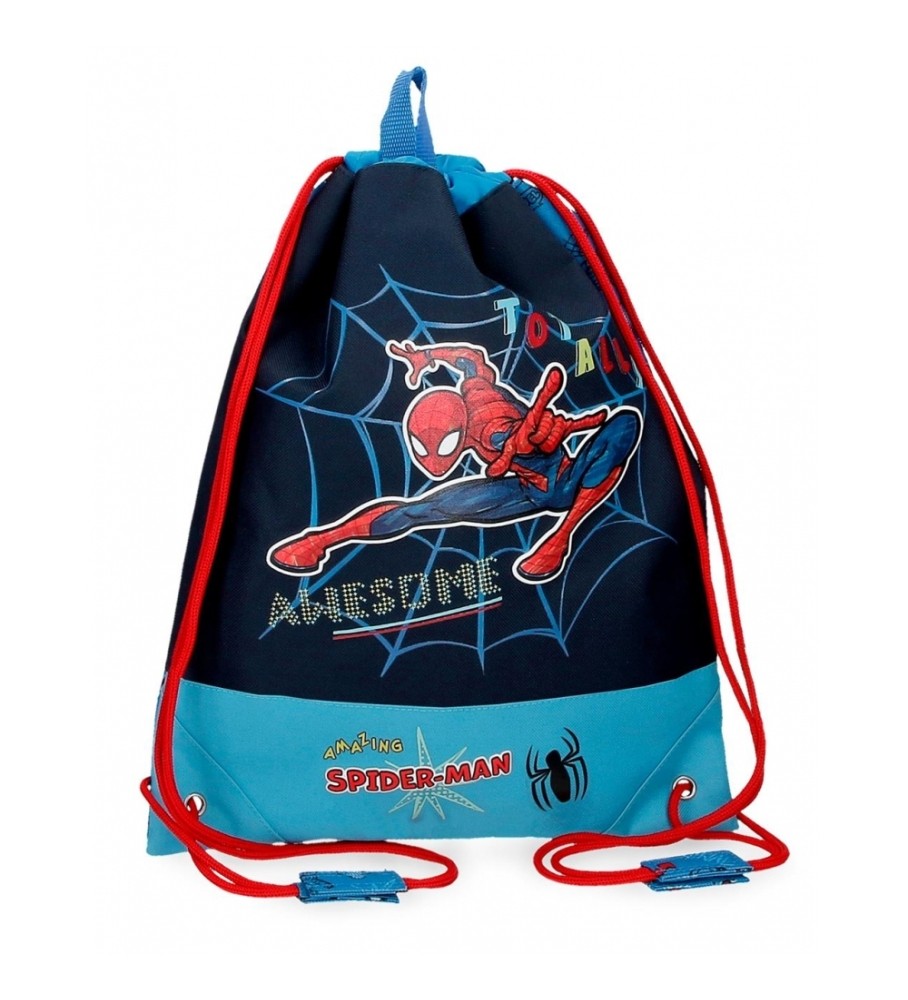 Mochila Joumma Bags Homem-Aranha Totalmente incrível azul