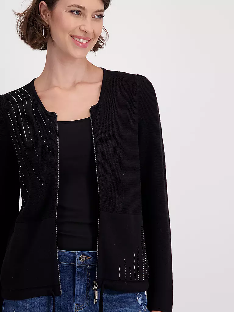 MONARI Strickjacke schwarz