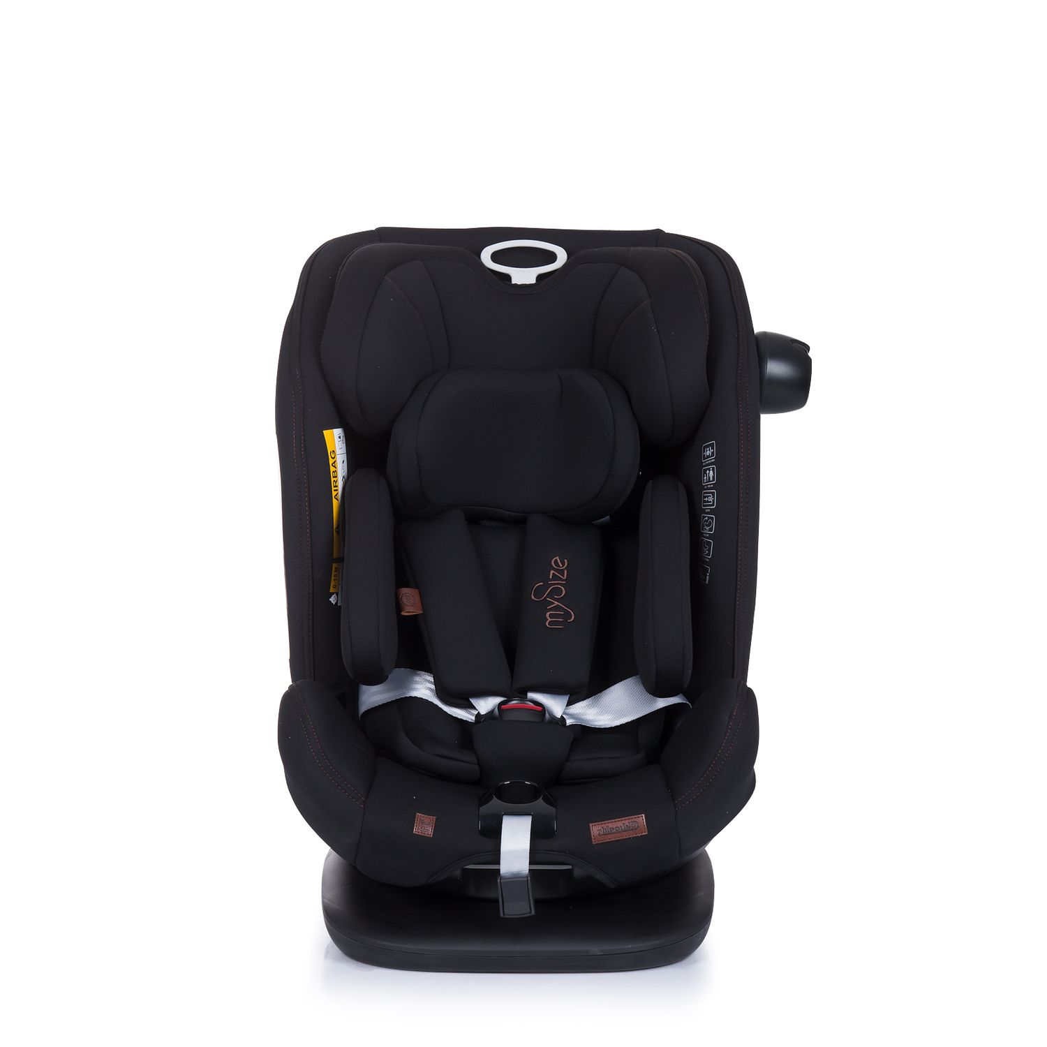 Chipolino Kindersitz i-Size My Size (40 - 150 cm) Isofix verstellbar SPS Reboard schwarz
