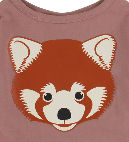 DYR-Cph Kleid - Dyrbirdy - Dk Rose Beiger Roter Panda