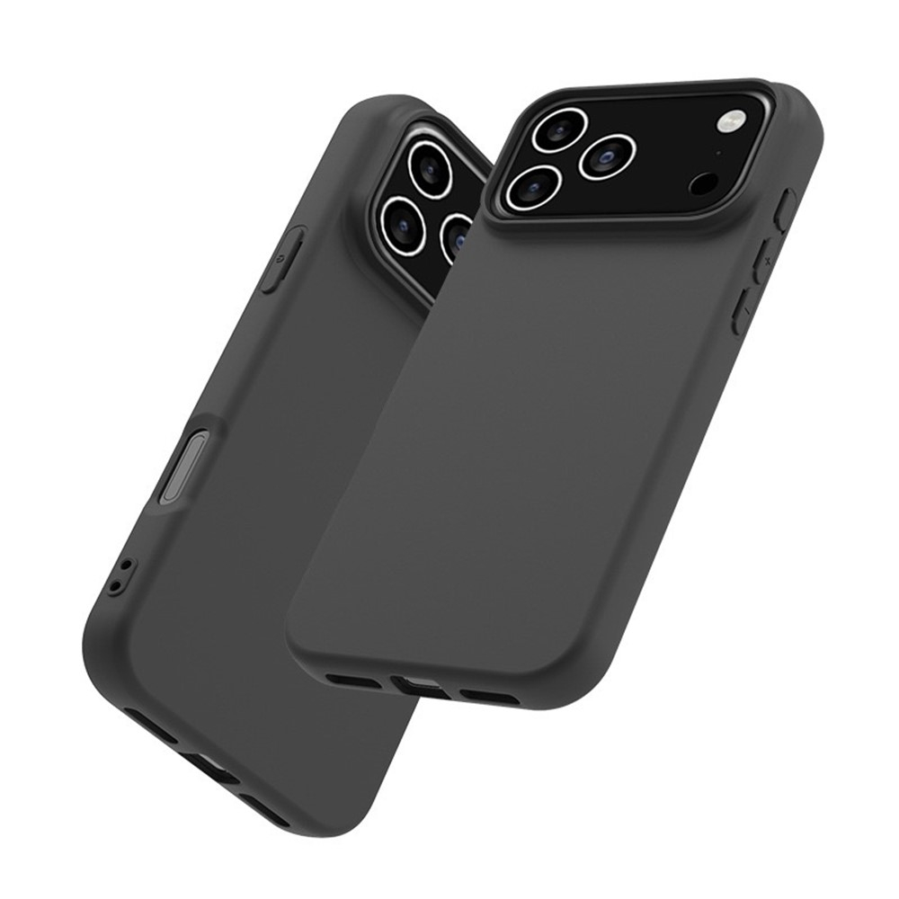 iPhone 17 Pro Max Gummi Case Schutzhülle - Schwarz (Matt)