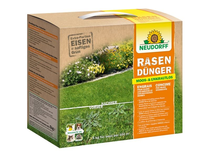 Neudorff Dünger Moos- & UnkrautLos 5 kg Rasendünger