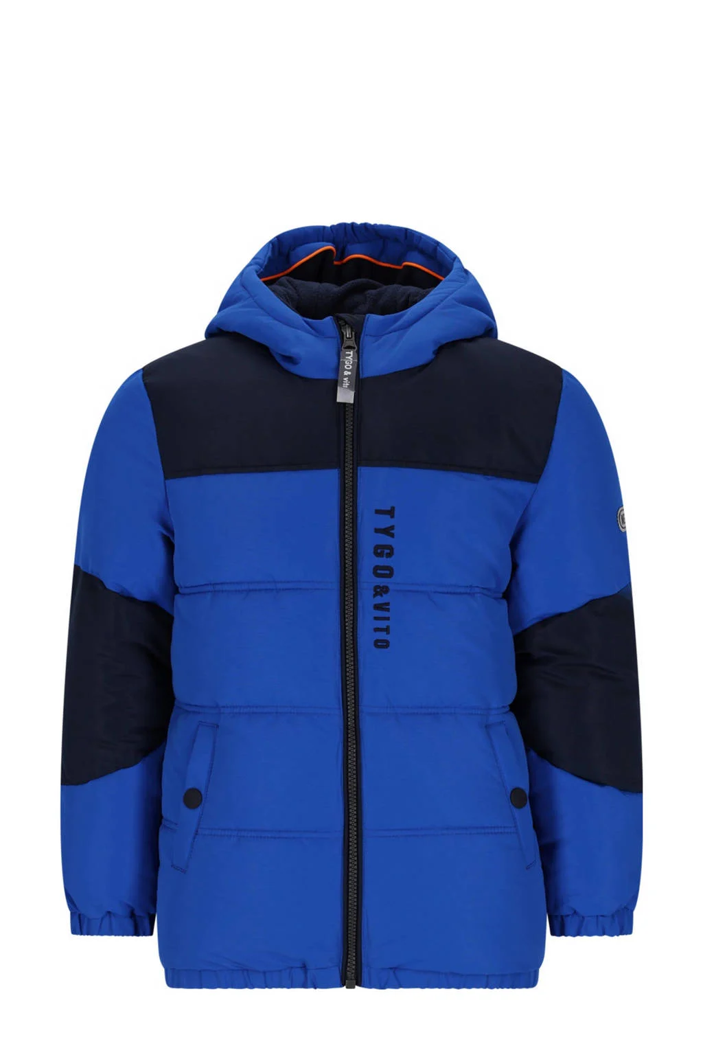 TYGO & vito gewatteerde jas blauw