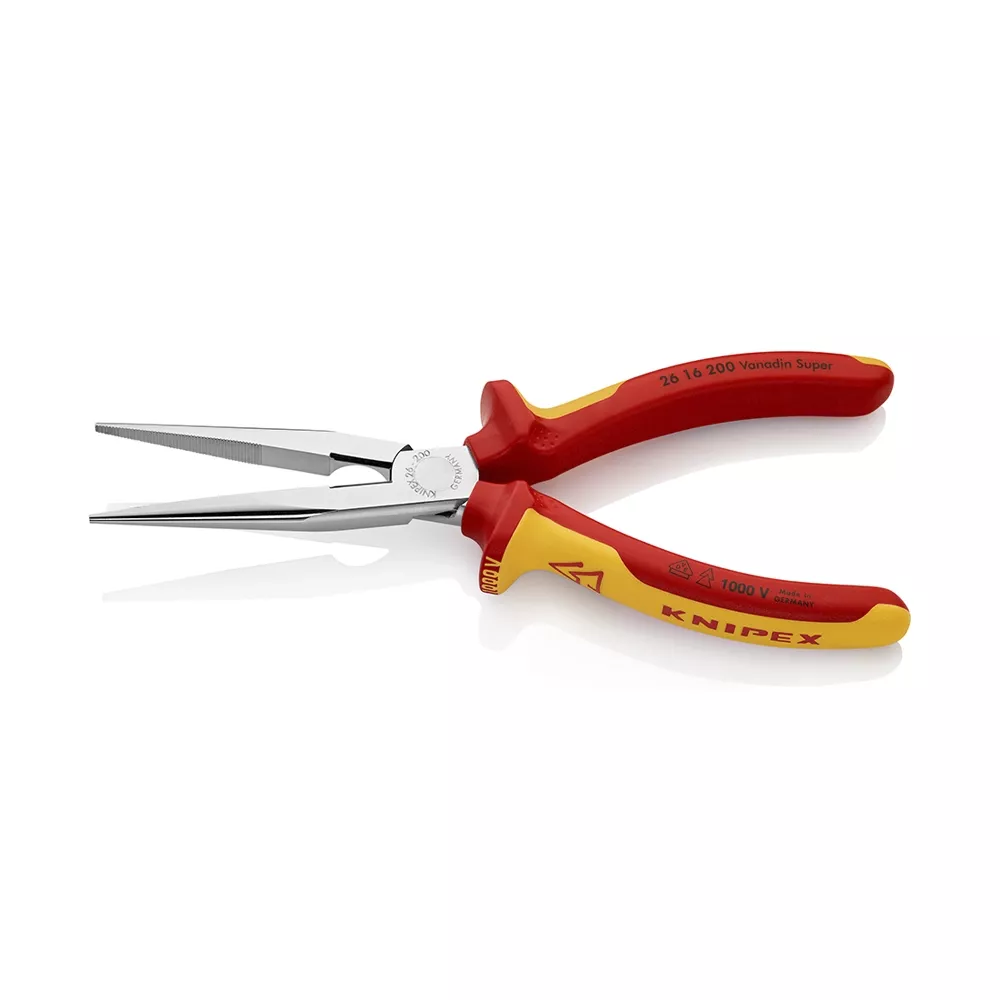 KNIPEX Flachrundzange mit Schneide VDE 200mm