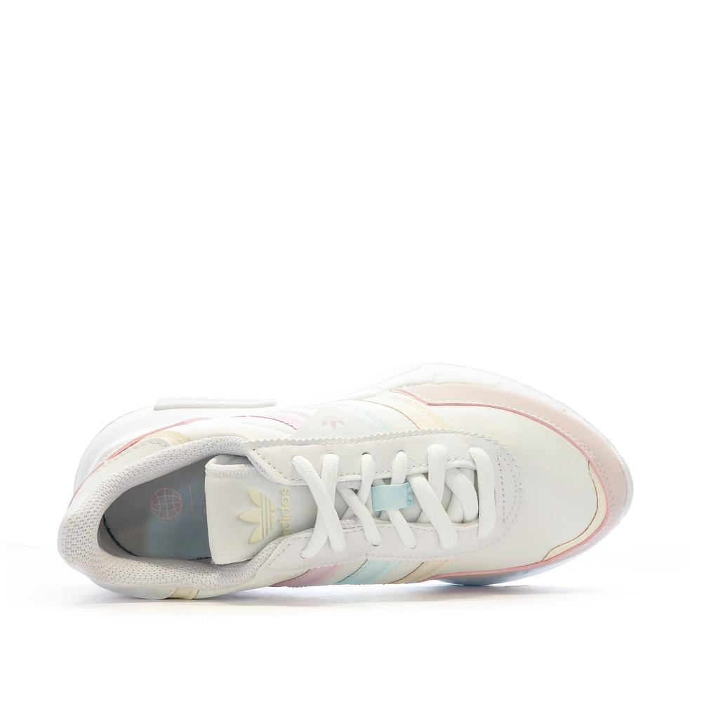 Adidas Baskets Rose/Blanche Fille Adidas Retropy F2 J GX9229
