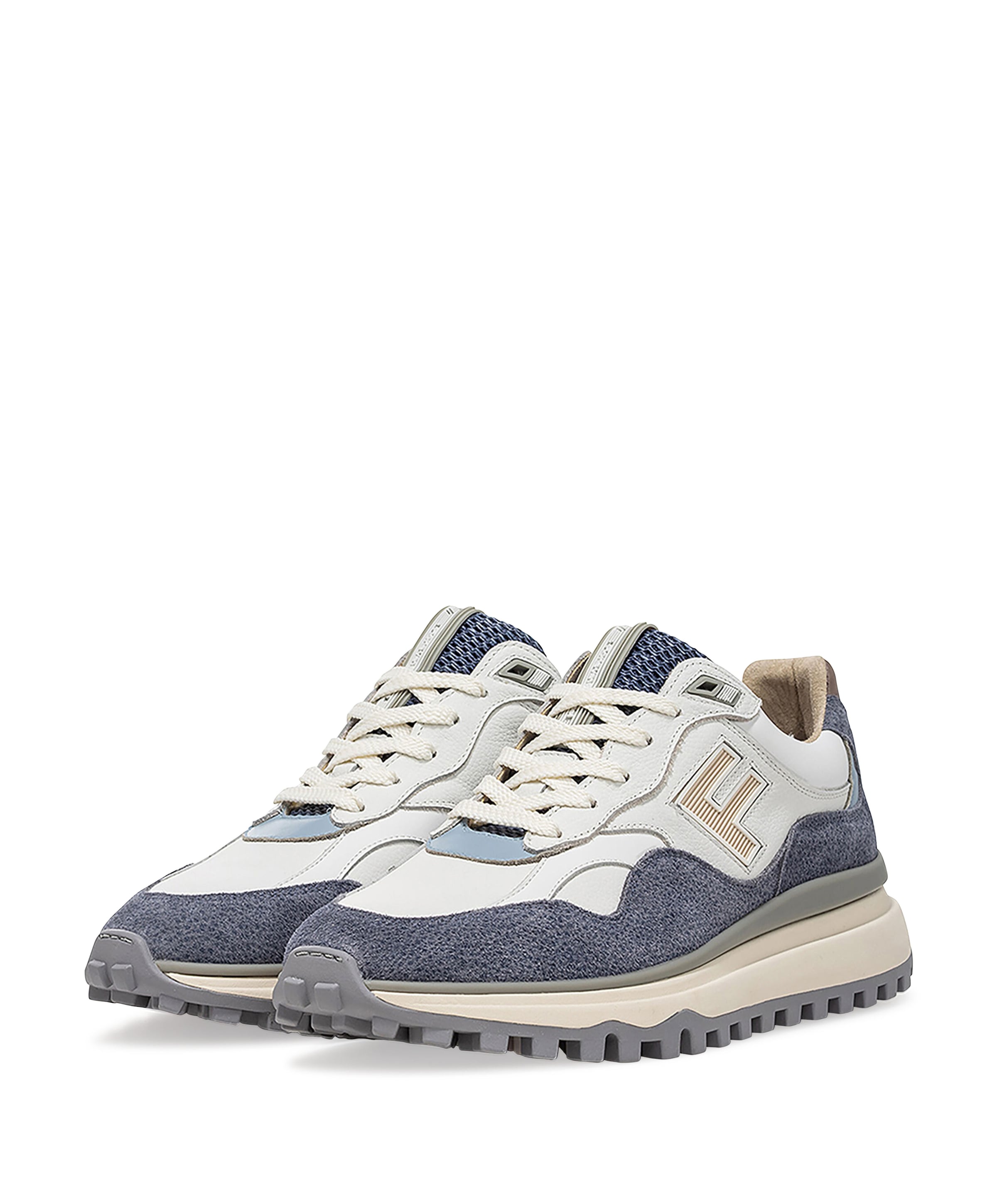 Floris van Bommel heren sneakers blauw