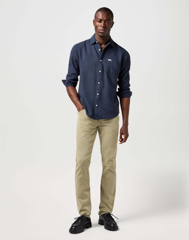 Wrangler Leinenhemd »WRANGLER Leinenhemd 1 Pkt Shirt«