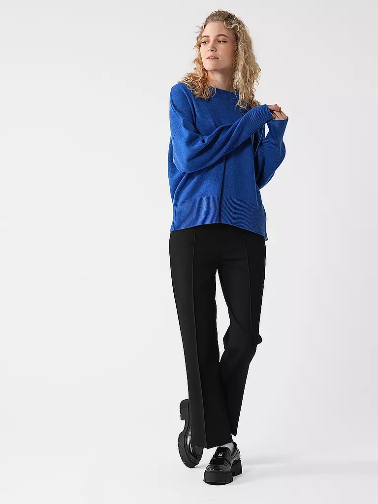 DAVIDA Kaschmirpullover dunkelblau