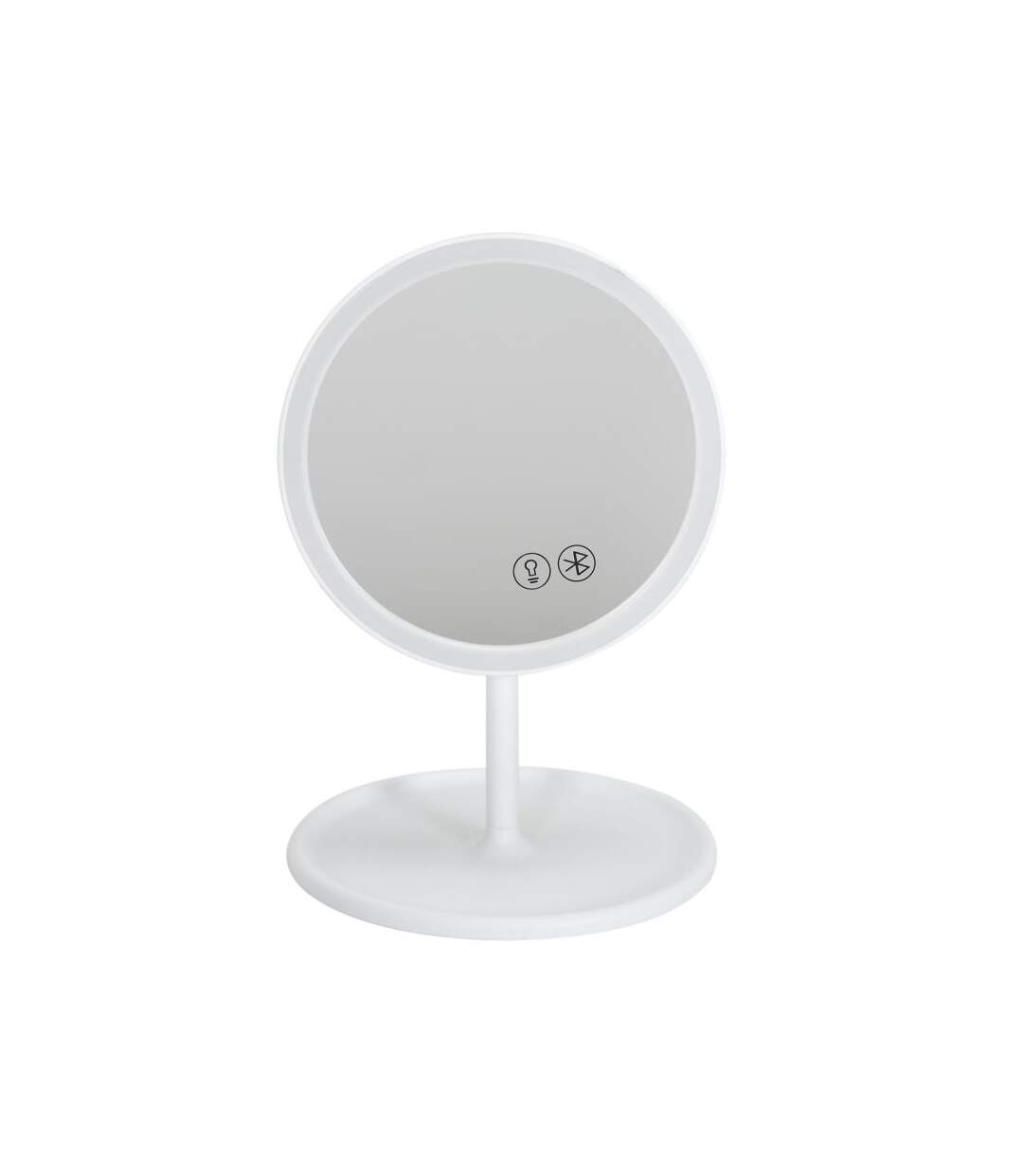 Paris Prix - Miroir Lumineux Led Sans Fil enceinte 26cm Blanc