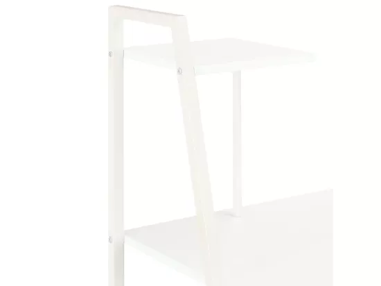 Bureau avec étagère Blanc 102x50x117 cm