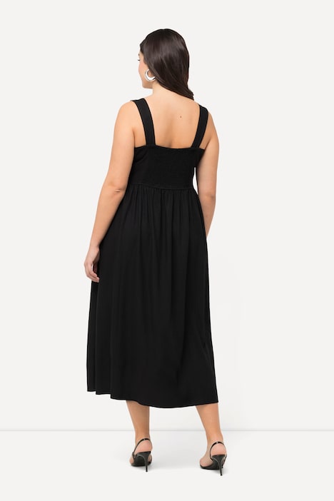 Kleid, Leinenmix, A-Linie, Taschen, ärmellos