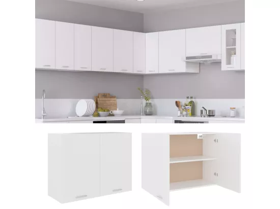 Meuble haut de cuisine Blanc 80x31x60