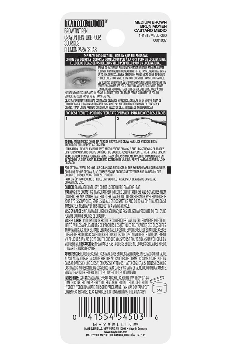 Tattoo brow micro-pen tint